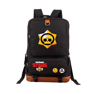 Leon Spike Canvas Backpack Shoulder School Bag - Image 8