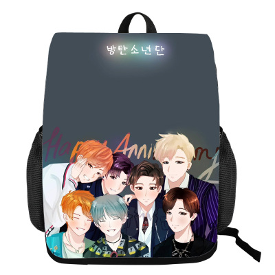 18‘’BTS Backpack Creative Waterproof Change Bag - Image 23