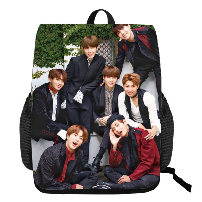 18‘’BTS Backpack Creative Waterproof Change Bag - Image 6