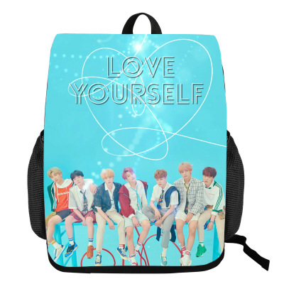 18‘’BTS Backpack Creative Waterproof Change Bag - Image 8