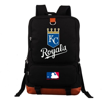 18“MLB Yankees BRS Blue Jays Canvas Backpack Shoulder School Bag - Image 8