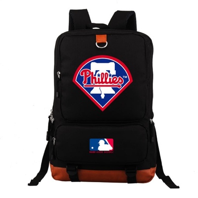 18“MLB Yankees BRS Blue Jays Canvas Backpack Shoulder School Bag - Image 14