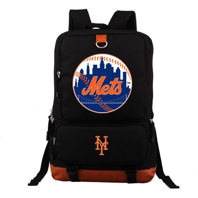 18“MLB Yankees BRS Blue Jays Canvas Backpack Shoulder School Bag - Image 15
