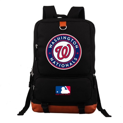 18“MLB Yankees BRS Blue Jays Canvas Backpack Shoulder School Bag - Image 16