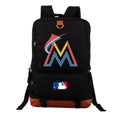 18“MLB Yankees BRS Blue Jays Canvas Backpack Shoulder School Bag - Image 17