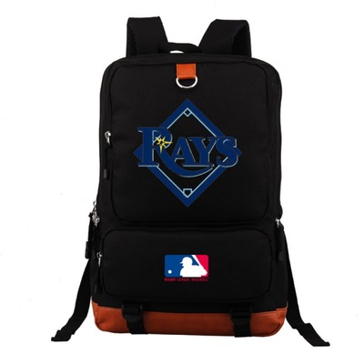 18“MLB Yankees BRS Blue Jays Canvas Backpack Shoulder School Bag - Image 2
