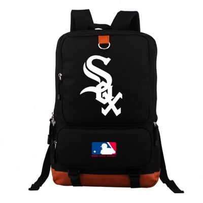 18“MLB Yankees BRS Blue Jays Canvas Backpack Shoulder School Bag - Image 3