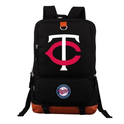 18“MLB Yankees BRS Blue Jays Canvas Backpack Shoulder School Bag - Image 6