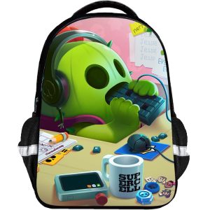 Leon Spike Backpack Kids Youth Student High Capacity Waterproof School Bag Gifts