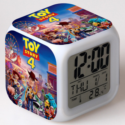 Toy Story 7 Colors Change Digital Alarm LED Clock - Image 2