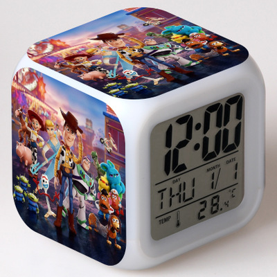 Toy Story 7 Colors Change Digital Alarm LED Clock - Image 18