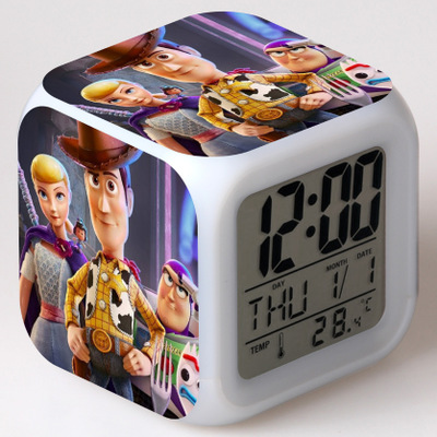 Toy Story 7 Colors Change Digital Alarm LED Clock - Image 16