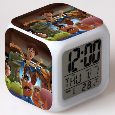 Toy Story 7 Colors Change Digital Alarm LED Clock - Image 15