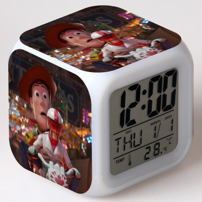 Toy Story 7 Colors Change Digital Alarm LED Clock - Image 14
