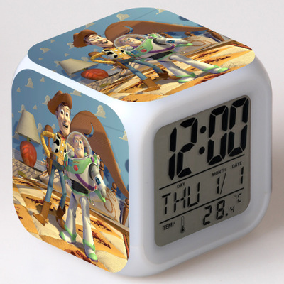 Toy Story 7 Colors Change Digital Alarm LED Clock - Image 13