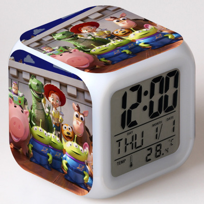 Toy Story 7 Colors Change Digital Alarm LED Clock - Image 12