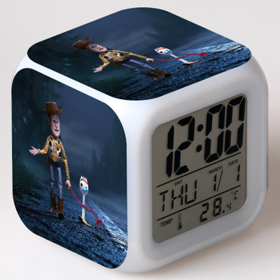 Toy Story 7 Colors Change Digital Alarm LED Clock - Image 11