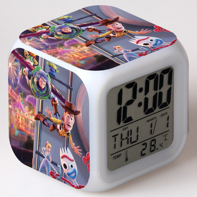 Toy Story 7 Colors Change Digital Alarm LED Clock - Image 10