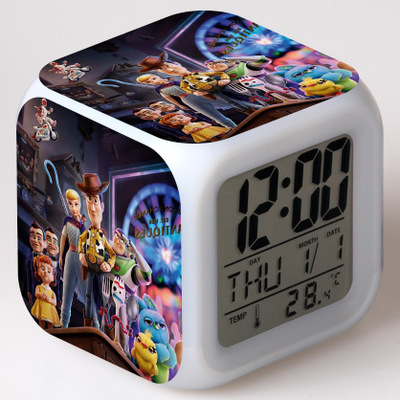 Toy Story 7 Colors Change Digital Alarm LED Clock - Image 9