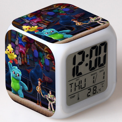 Toy Story 7 Colors Change Digital Alarm LED Clock - Image 7