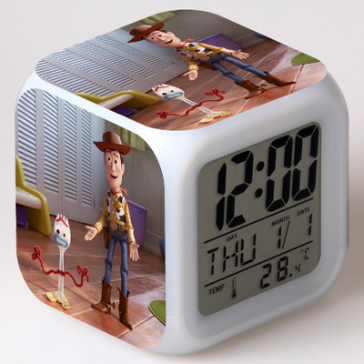 Toy Story 7 Colors Change Digital Alarm LED Clock - Image 5