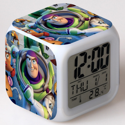 Toy Story 7 Colors Change Digital Alarm LED Clock - Image 4