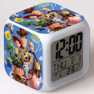 Toy Story 7 Colors Change Digital Alarm LED Clock - Image 3