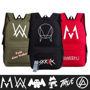 18“Skrillex Alan Walker Avicii Backpack
