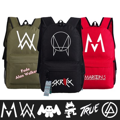 18“Skrillex Alan Walker Avicii Backpack