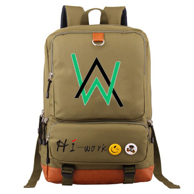 Alan walker Canvas Backpack Shoulder School Bag - Image 5