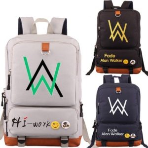 Alan walker Canvas Backpack Shoulder School Bag