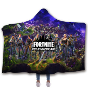 Fortnite Sofa Blanket Hooded Cape