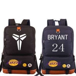 L.A. Lakers Kobe Bryant Canvas Backpack Shoulder School Bag