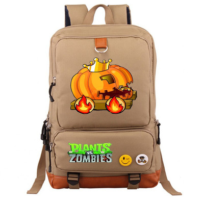 Plants vs. Zombies Canvas Backpack Shoulder School Bag - Image 2