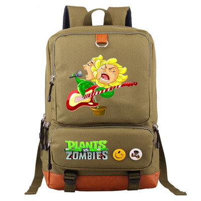 Plants vs. Zombies Canvas Backpack Shoulder School Bag - Image 9