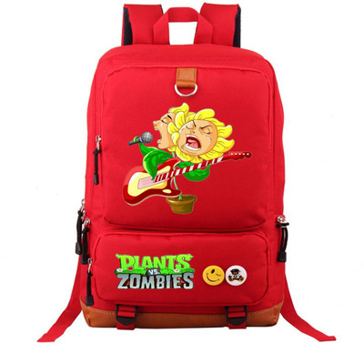 Plants vs. Zombies Canvas Backpack Shoulder School Bag - Image 8