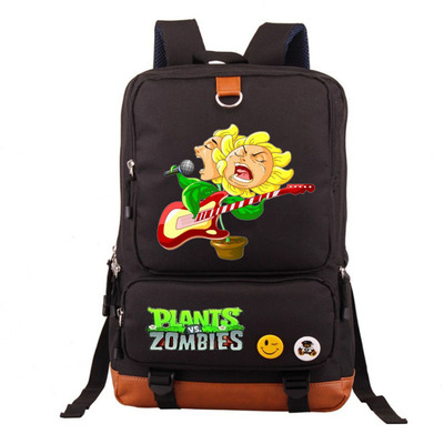 Plants vs. Zombies Canvas Backpack Shoulder School Bag - Image 7