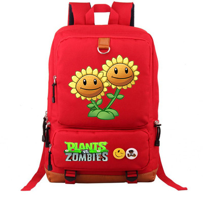 Plants vs. Zombies Canvas Backpack Shoulder School Bag - Image 4