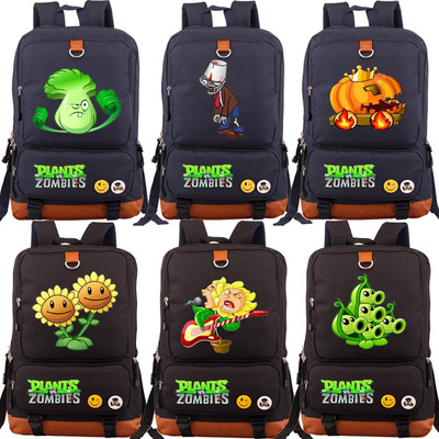 Plants vs. Zombies Canvas Backpack Shoulder School Bag