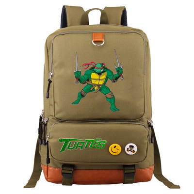 Teenage Mutant Ninja Turtles Canvas Backpack Shoulder School Bag - Image 12