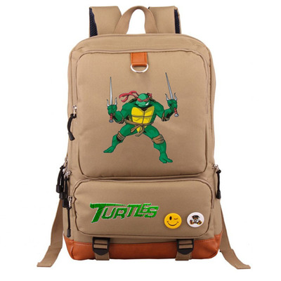 Teenage Mutant Ninja Turtles Canvas Backpack Shoulder School Bag - Image 11