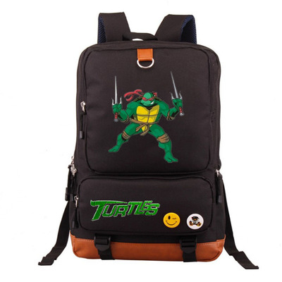 Teenage Mutant Ninja Turtles Canvas Backpack Shoulder School Bag - Image 7