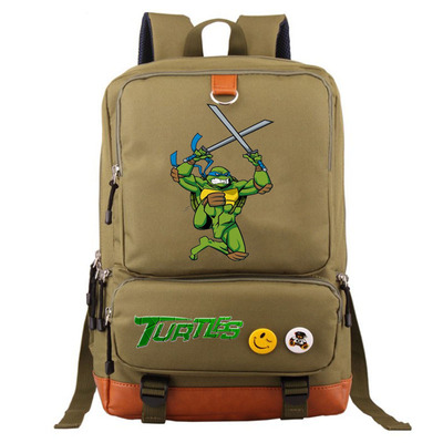 Teenage Mutant Ninja Turtles Canvas Backpack Shoulder School Bag - Image 5