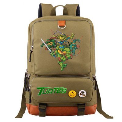 Teenage Mutant Ninja Turtles Canvas Backpack Shoulder School Bag - Image 21