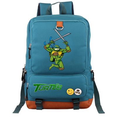 Teenage Mutant Ninja Turtles Canvas Backpack Shoulder School Bag - Image 3