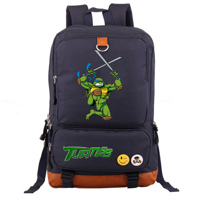 Teenage Mutant Ninja Turtles Canvas Backpack Shoulder School Bag - Image 2