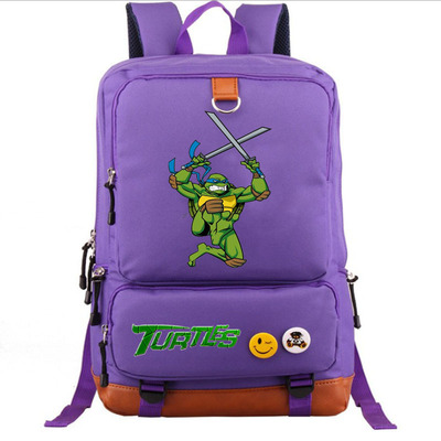 Teenage Mutant Ninja Turtles Canvas Backpack Shoulder School Bag - Image 24
