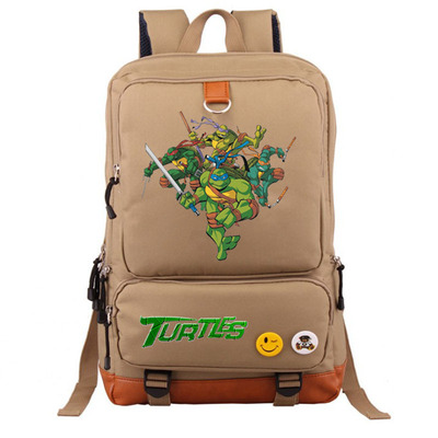 Teenage Mutant Ninja Turtles Canvas Backpack Shoulder School Bag - Image 20