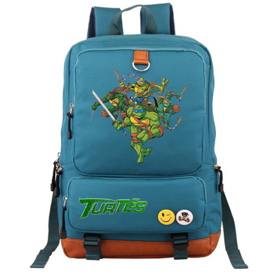 Teenage Mutant Ninja Turtles Canvas Backpack Shoulder School Bag - Image 19
