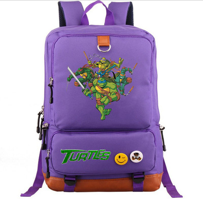 Teenage Mutant Ninja Turtles Canvas Backpack Shoulder School Bag - Image 16